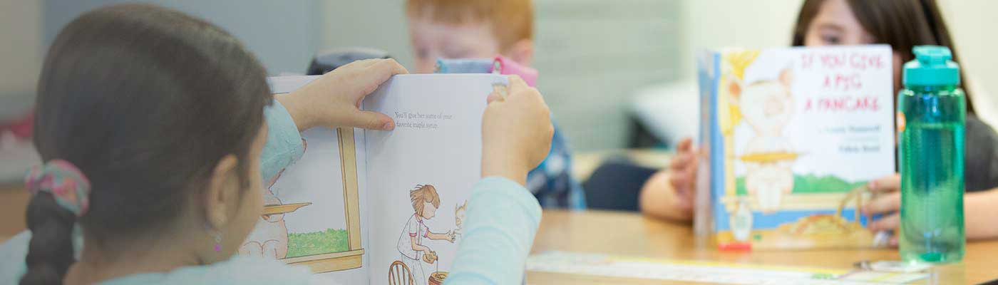 Students reading 